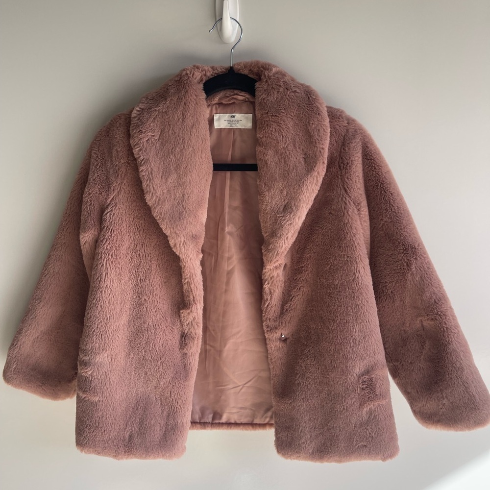 H&M Blush Teddy Jacket - Picture 6 of 7